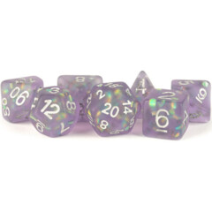 Icy Opal - Purple - 16mm Poly Dice Set